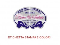 Etichette adesive per pasticcerie, bar, panetterie e gelaterie (mm 38x28)  (cod.32/I )